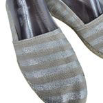 Alex + Alex Tan Silver Shimmer Slip On Espadrilles Loafers 40 8.5 Photo 2