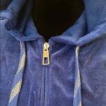 Blue Hooded Women's Jacket electric blue vintage retro 80’s looks xl Photo 3