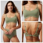 Athleta palm bra bikini top Eucalyptus Olive green size 34 b/c Photo 1