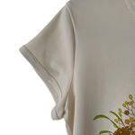 Vintage 70s Miss Shaheen California Hawaii Polyester Cream Floral T Photo 2