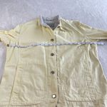 Columbia VTG  Denim Jean Jacket Womens Size L Yellow Button Up Pockets Outdoors‎ Photo 4