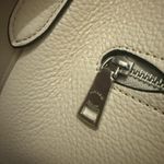 Coach Pebble Leather Chalk White Silver Hardware Meadow Shoulder Bag Purse NWT Photo 4