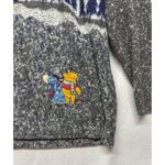 Disney Store Womens Sz XL Sweater Winnie The Pooh Winter Holiday Themed Vintage Photo 2