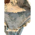 MELLODAY Floral Print Smocked Waist‎ Tie Neck Blouse Ruffle Trim Long Sleeve Top Photo 5