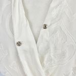 Bishop and Young New Textured Wrap Blouse Jayne Cross Front Top White Photo 3