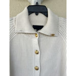 Nili Lotan Deryl Cashmere Cardigan Sweater M Ribbed Raglan Sleeve Oversized Boxy Gold Size M Photo 8