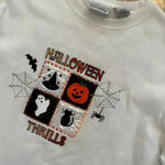 Women's Vintage 1x basic Editions Halloween White sweatshirt Photo 1
