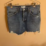 AGOLDE Ada Denim Mini Skirt in Riddle Photo 1