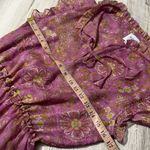 MISA Los Angeles  Pink Lillian Split Neck Floral Ruffle Mini Dress Size XS Photo 8