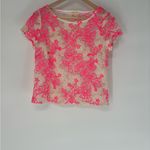 Anthropologie  Meadow Rue Lace Sheer Floral Top Photo 3