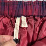 Red Camel  size large plaid lined short mini skirt with pockets red blue purple Photo 6