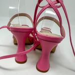 BP New, . Netta Pink Platform Lace Up Ankle Sandals Size 7 Photo 5