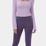 Halara NEW Hooded Drawstring Cut Out Cropped Casual Hoodie Sweatshirt Photo 4