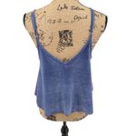 PINK - Victoria's Secret  Velvet Camisole Top Blue Dog Logo Adjustable Straps M Photo 3