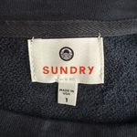 Anthropologie Sundry Terry Oversize Sweatshirt in Terracotta & Charcoal Size 1/S Photo 3