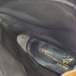 Vicini Tapeet Zipper Tall Leather Boot Front Zip Up Flat Riding Boots Sz 37.5 Brown Photo 8