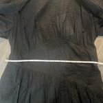 frame denim Frame Gathered Seam Puff-Sleeve Midi-Dress Photo 9