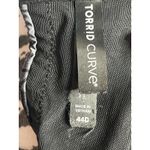 Torrid  Curve Bra Plus Size 44D Wireless Padded Adjustable Black Gray Bats Webs Photo 1