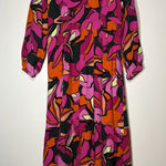 LaRoque Maxi Dress Long Balloon Sleeve Pink Multicolor Floral V Photo 0