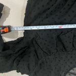 ZARA  Black Dotted Mesh Dress with Ruffles | XS Photo 10