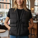 Rachel Roy RACHEL  Puffer Vest Black One Size New Photo 1