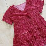 No Name NWOT Red/White Short Sleeve Dress XL Red Photo 1