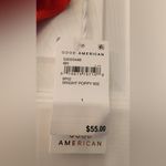 Good American Matte Good Waist Bright Poppy Red Bikini Bottom Size Small Photo 5