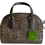 Kate Spade NWT New Mini Reiley Laurel Way Glitter Bag Satchel Crossbody Gunmetal Photo 1