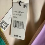 Sanctuary Plunge-Neck Cap-Sleeve Multicolor Print One-Piece Swimsuit Size XL Photo 10