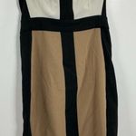 Womans NY & Co Stretch Strapless Mini Dress 6 Multicolor Back Zip Slit Black Photo 0