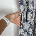 Storia  100% Cotton Wide Leg‎ Tropical Leaf Print Jumpsuit Size Small Photo 9