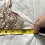 Victoria's Secret  VS Unlined Demi Bra 34B Beige Lace Rose Floral Sexy Photo 3