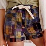 Pilcro and the Letterpress Anthropologie patchwork shorts NEW medium cotton tie dye southwestern Photo 0
