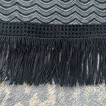 Julia Jordan  Lace Fringe Hem Dress Black White 12 Photo 4