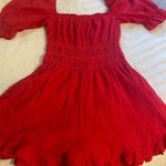 Francesca's  Red Romper Dress Photo 0