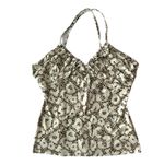 Roberto Cavalli NWT  Cream Animal Print Cross Strap Tank - Size 46 (US 12/Large) Photo 0