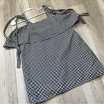 Amanda Uprichard  Dress marise gingham ruffle mini Blue (medium) party date night Photo 4