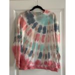 American Eagle Tie Dye Oversized Fleece Crew Neck Sweatshirt Photo 3