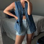 Vintage Streetwear Jean Vest Blue Size 6 Photo 0
