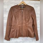 Badgley Mischka
Peplum Leather Jacket in cognac size medium Photo 1