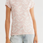 Rag and Bone  Summer Leaf Tee Pink Multi NWT XS S L Photo 0