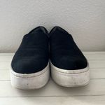 Vince Warren Slip On Platform Sneakers Shoes Black Suede Leather Photo 2