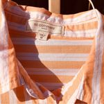 No Comment Orange/White Strip Crop Shirt M Photo 1
