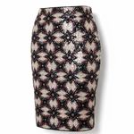 ASTR Women's Multicolor rainbow sequin star design pencil skirt xs 0 Photo 4