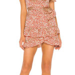 Majorelle  Shiloh Mini Dress Red Leopard Size M Photo 0