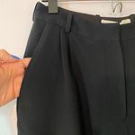 NWT Saloni Black Wide Tailored Cady Trousers Pleated Business Women's size 6 Photo 4