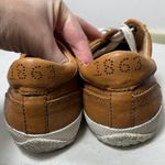 Frye Kira Distressed Branded Leather Low Top Sneakers Sz 10 Photo 9