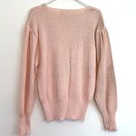 VINTAGE VTG ALBEE Light Baby Pink Pastel Embroidered Cottagecore Grandma Sweater Size L Photo 11