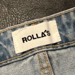 Rollas Dusters Shorts Womens 30 Jean Blue Denim Pockets High Rise Slim Photo 1