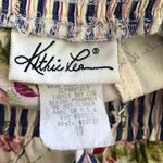Vintage Kathie Lee Floral Rayon Blouse and Shorts Set Pink Large Photo 12